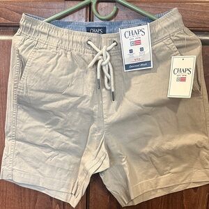 Chaps Khaki Drawstring Shorts